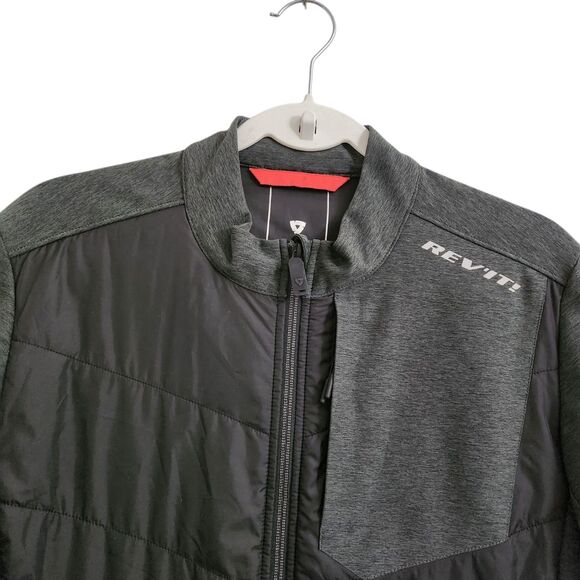 Rev'it STORM WB Jacket Mens Large Black Motorcycle Windproof Quilted Hydratex - Picture 3 of 12